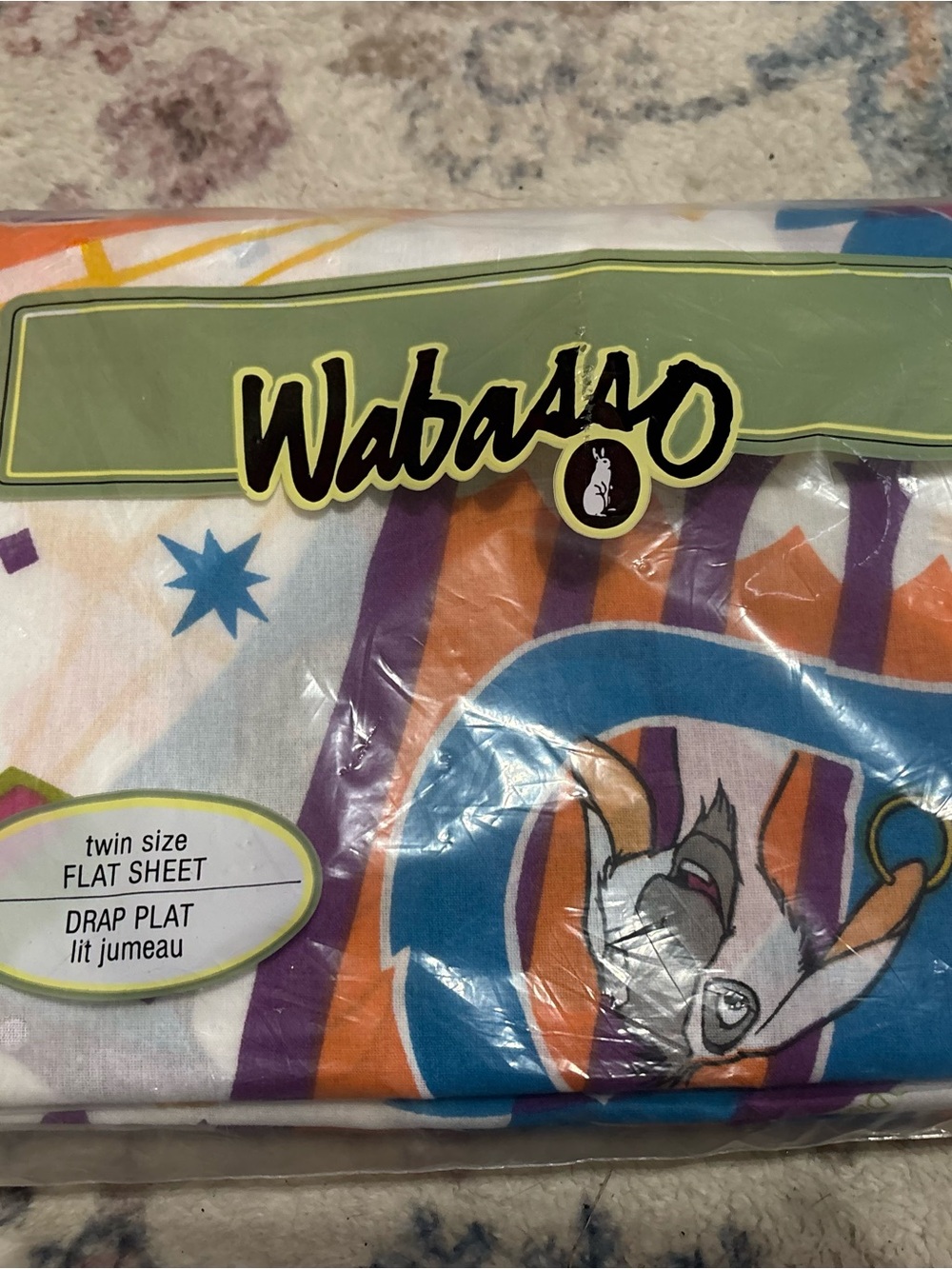 Wabasso Vintage Twin Flat Sheet Hunchback of Notre Dame Disney